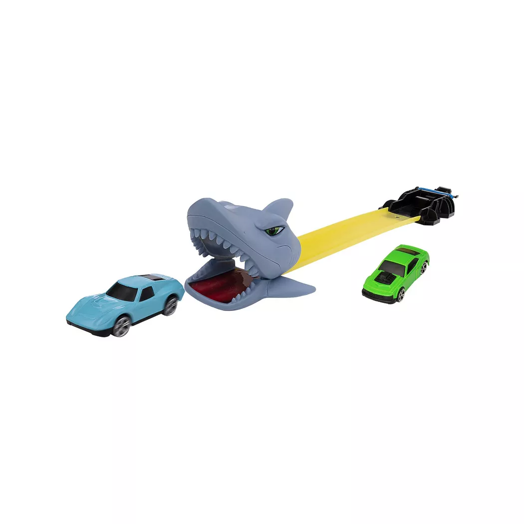 HTI - Shark Attack mit zwei Autos, Multicolor