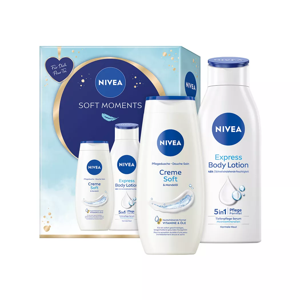 Nivea - Geschenkset Soft Moments, Set 2