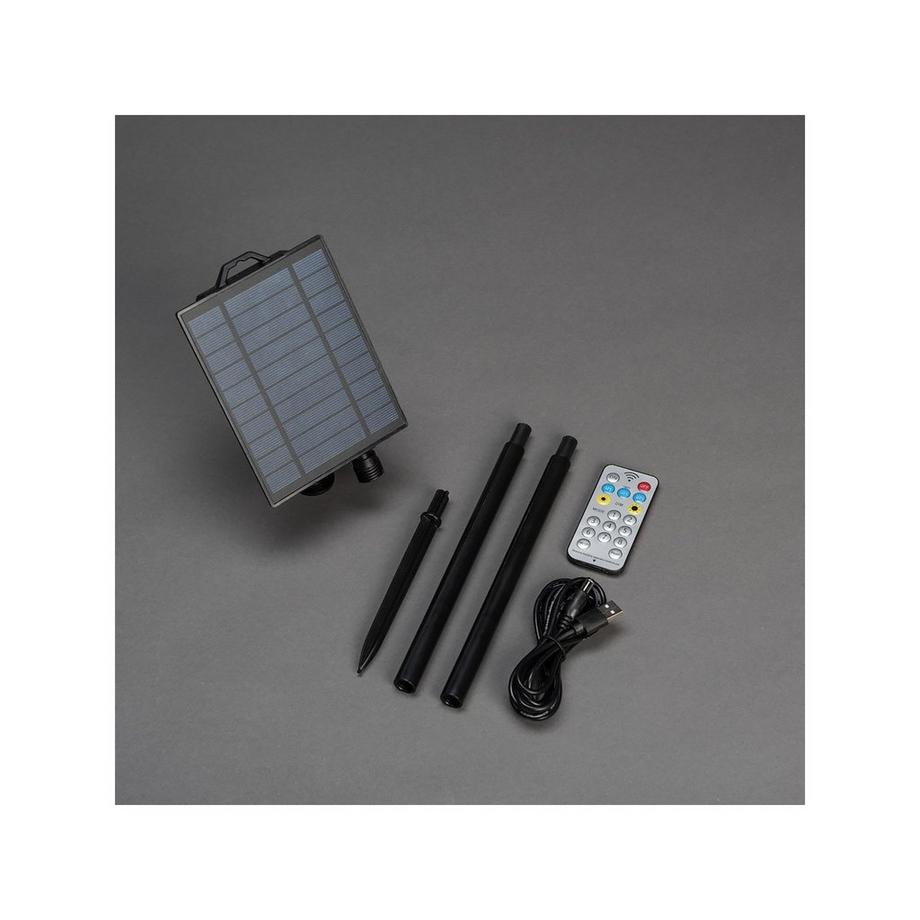 Konstsmide Decorazione di Natale a LED LED Solar Sternen Lichtervorhang inkl. Fernbed. u. USB Kabel 