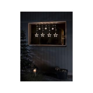 Konstsmide Decorazione di Natale a LED LED Solar Sternen Lichtervorhang inkl. Fernbed. u. USB Kabel 