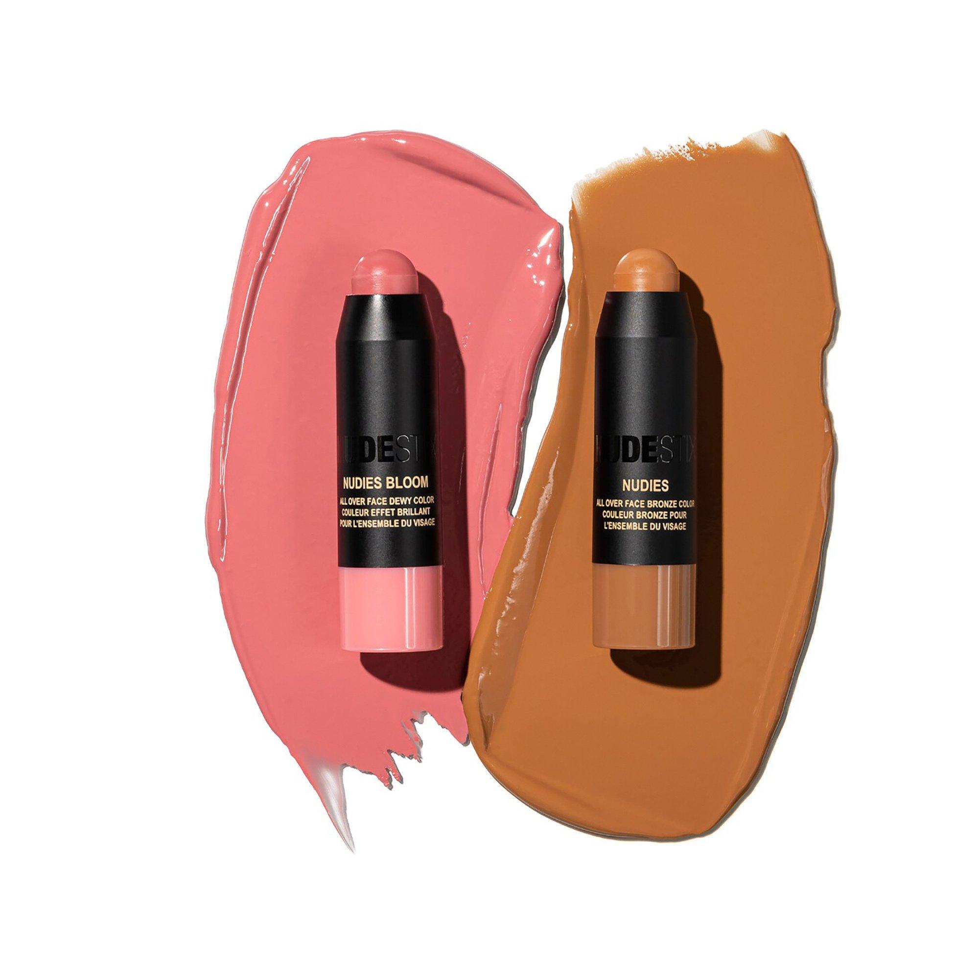 NUDESTIX NUDIES PINK NUDE BLUSH 3PC KIT Pink Blush & Nude Bronzer - Mini duo di stick in crema 