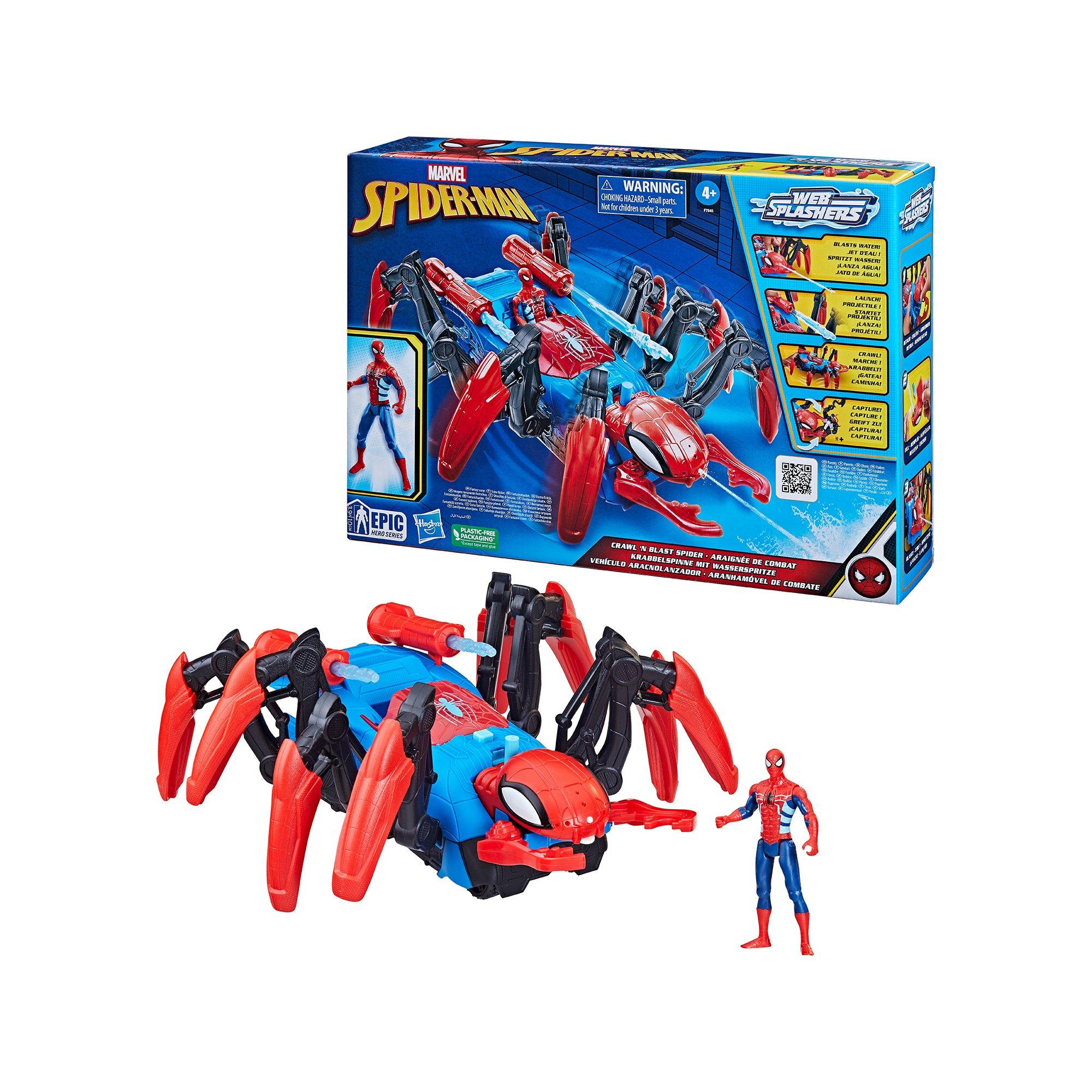 Hasbro  Marvel Spider-Man araignée rampante avec jet d'eau 