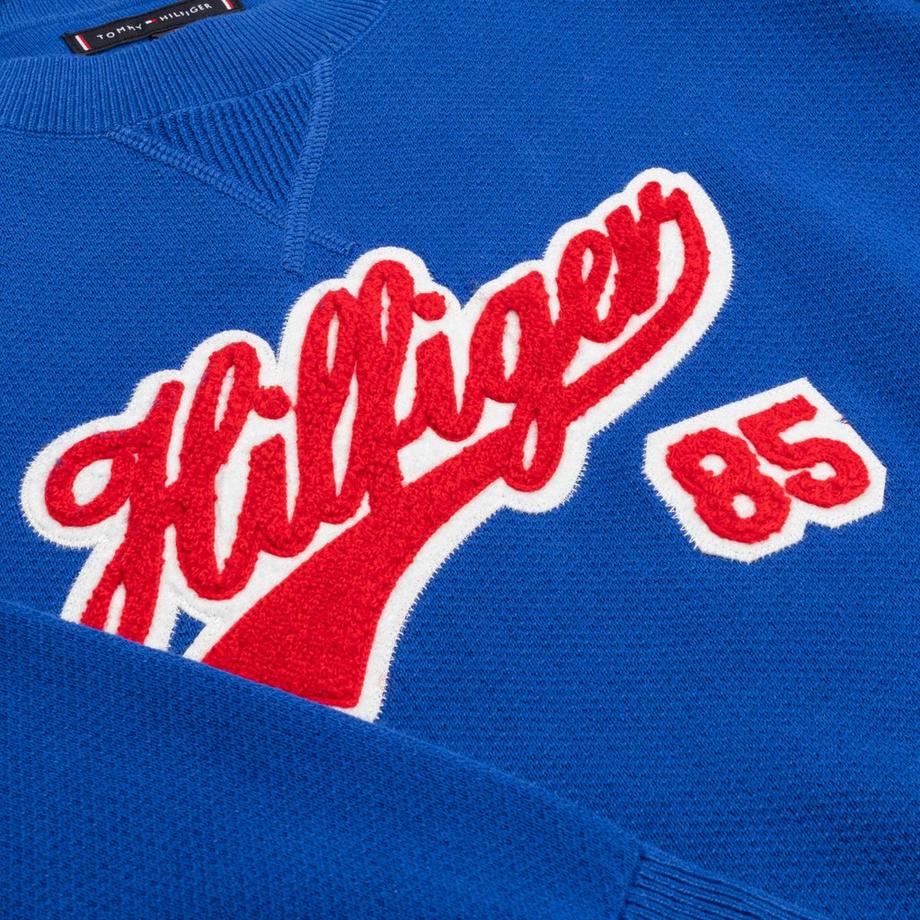 TOMMY HILFIGER TERRY KNIT SCRIPT SWEATER Felpa 