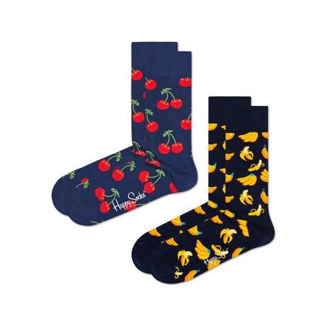 Happy Socks Classic Cherry Duopack Chaussettes Hauteur Mollet  