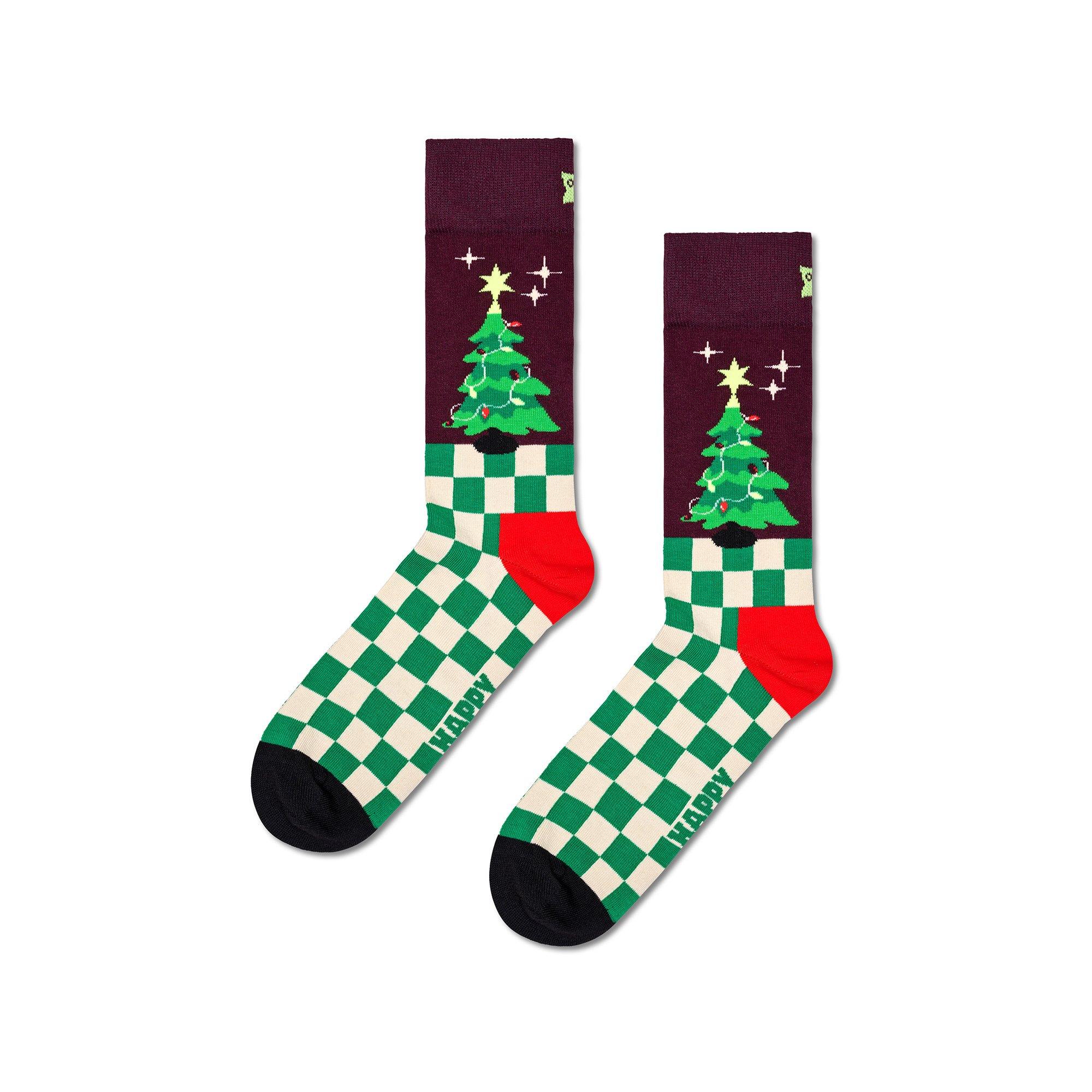 Happy Socks Christmas Tree Sock Wadenlange Socken 