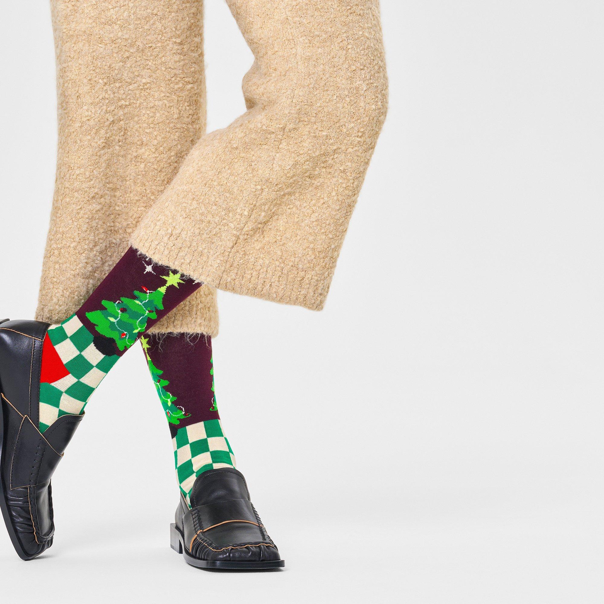 Happy Socks Christmas Tree Sock Wadenlange Socken 