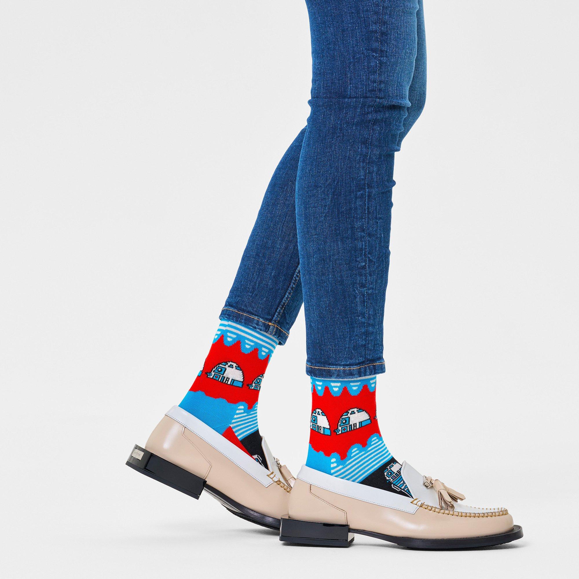 Happy Socks Star Wars™ R2-D2 Sock Wadenlange Socken 