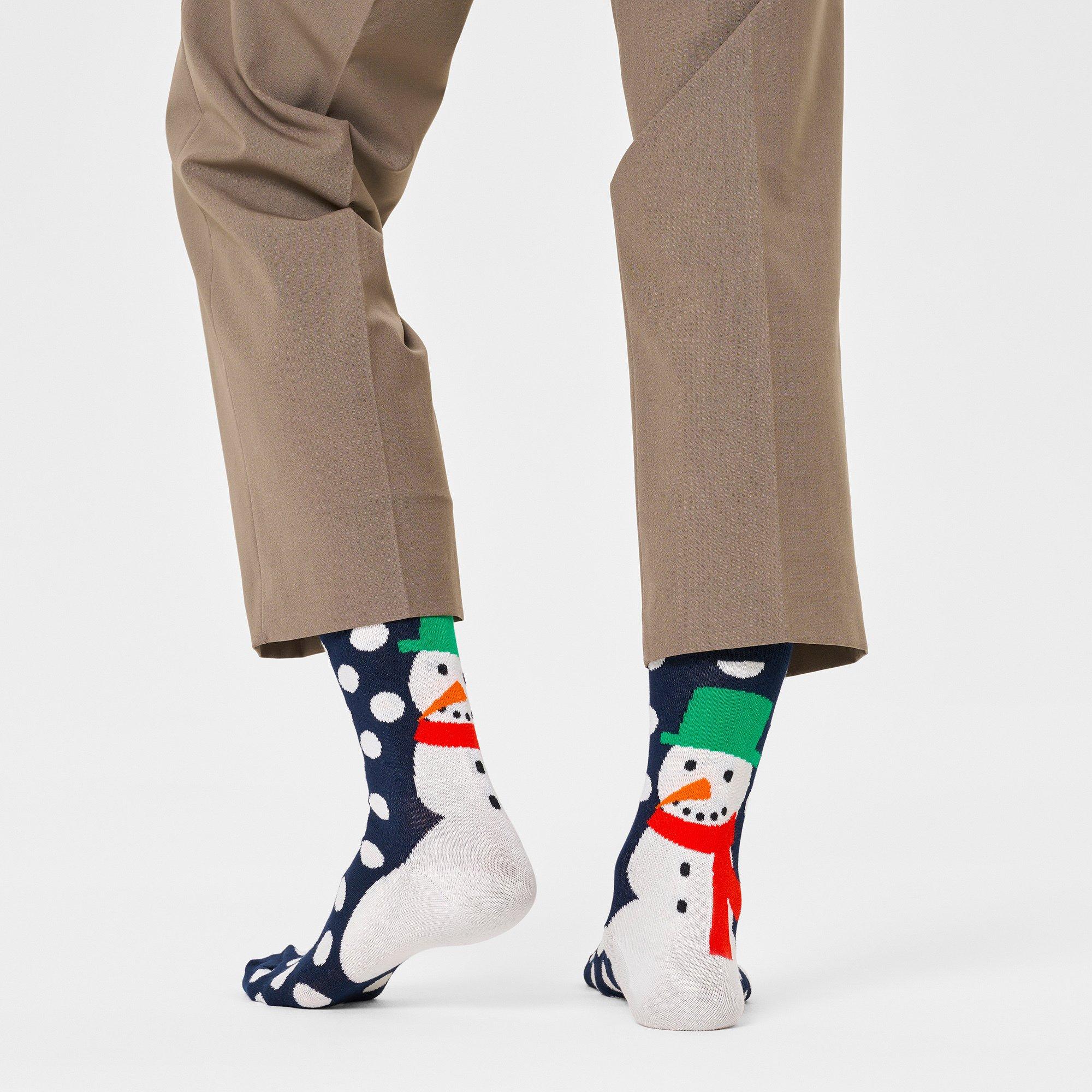 Happy Socks Jumbo Snowman Chaussettes hauteur mollet  