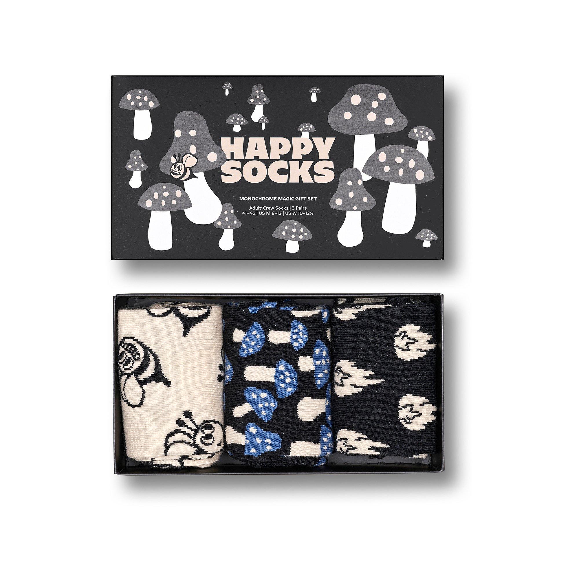 Happy Socks 3-Pack Monochrome Magic Socks Gift Set Gambaletti 