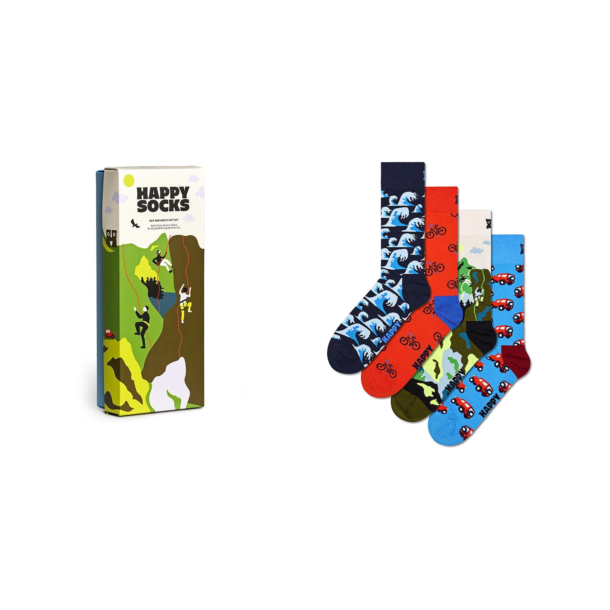 Happy Socks 4-Pack Out And About Socks Gift Set Wadenlange Socken 