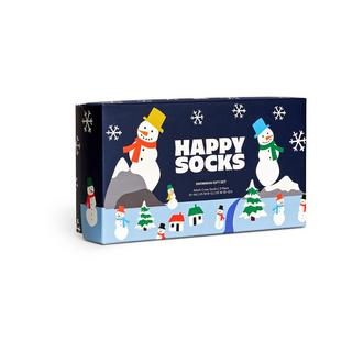 Happy Socks 3-Pack Snowman Socks Gift Set Multipack, Socken 
