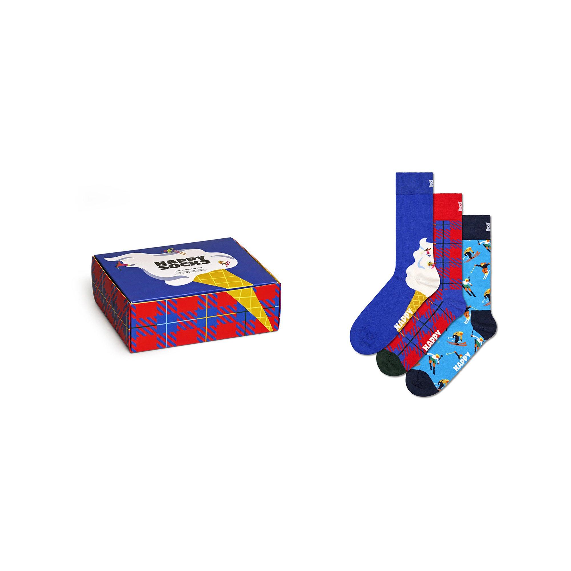 Happy Socks 3Pack Downhill Skiing Socks Gift Set Multipack, Socken