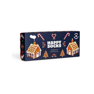 Happy Socks 4-Pack Gingerbread Socks Gift Set Multipack, Socken 