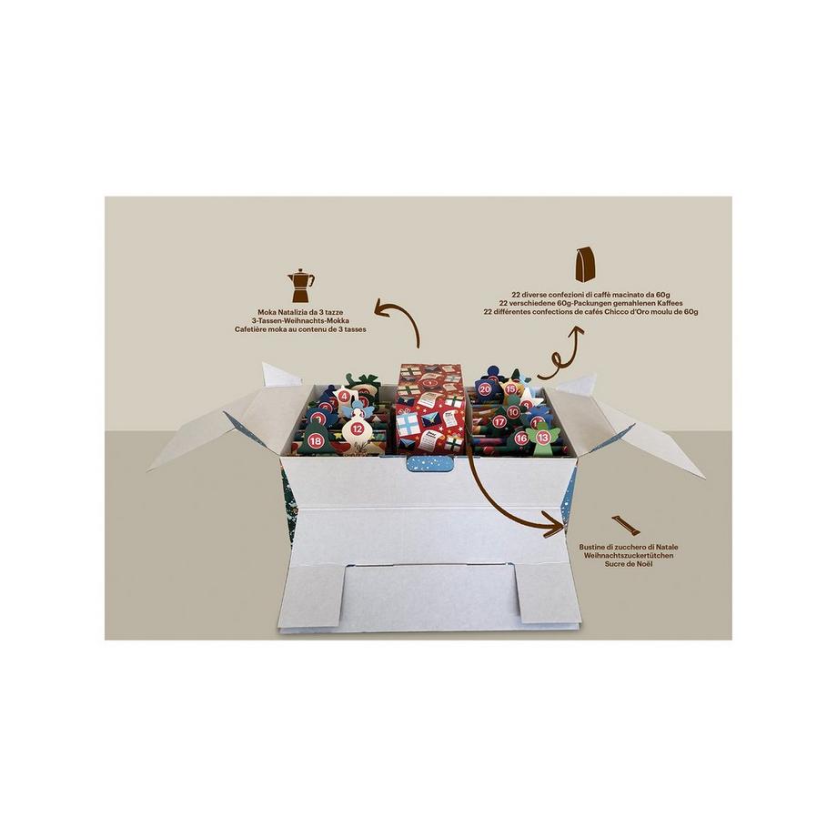 CHICCO D'ORO XMAS Kaffee- Adventskalender 