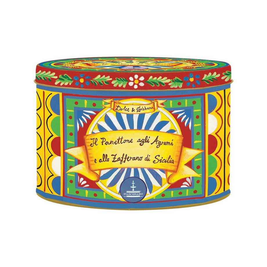 DOLCE&GABBANA XMAS Panettone agli Agrumi e allo Zafferano di Sicilia 