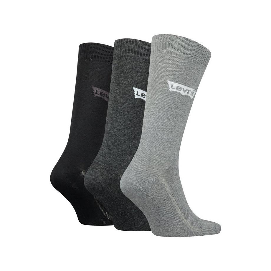 Levi's® LEVIS REGULAR CUT BATWING LOGO RECYCLED COTTON 3P Lot de 3 paires de chaussettes, hauteur mollet 