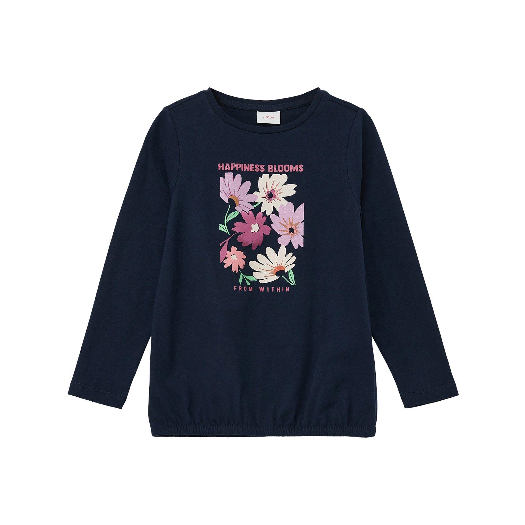 Image of T-shirt Mädchen Blau 116/122/SLIM