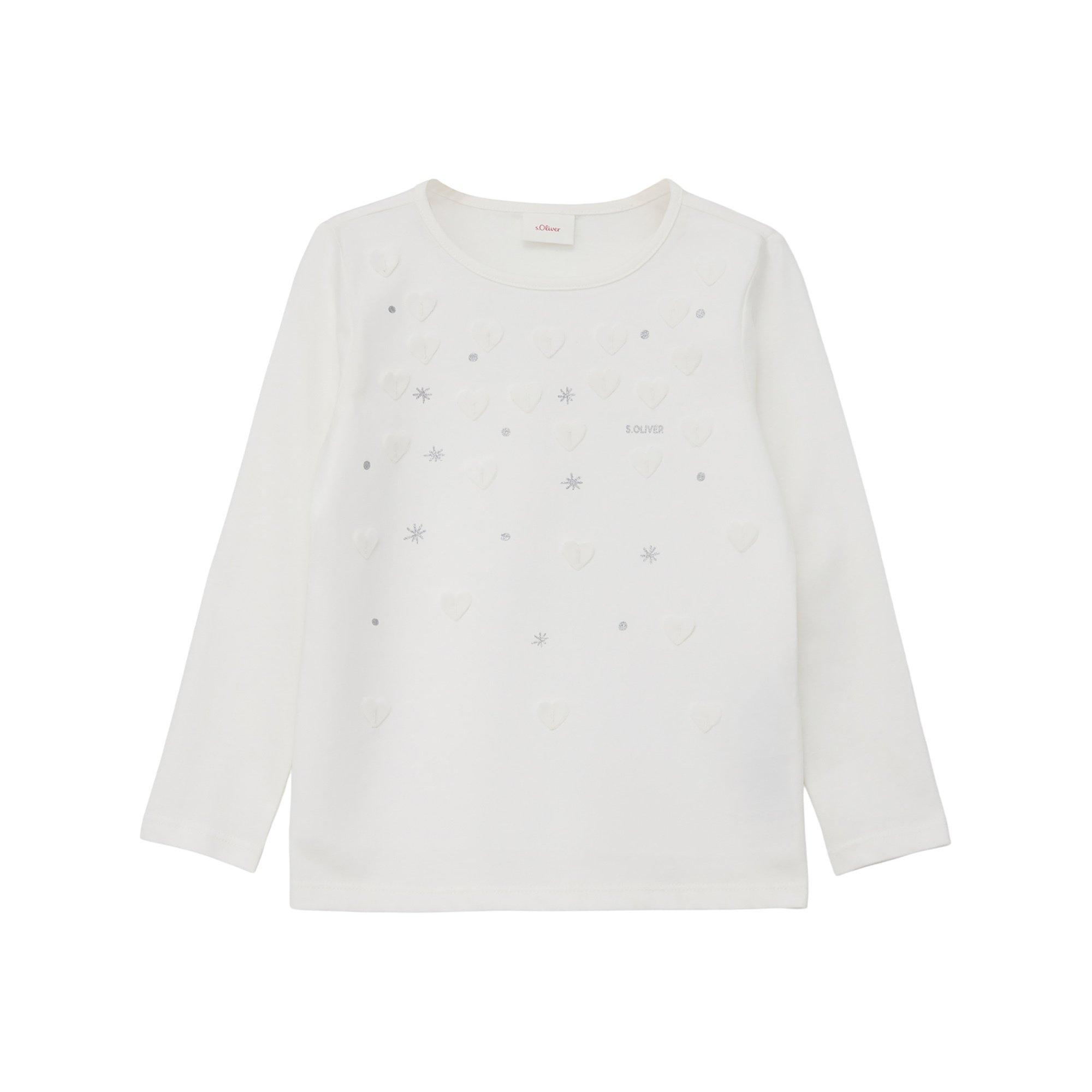 Image of T-shirt Mädchen Weiss 104/110/SLIM