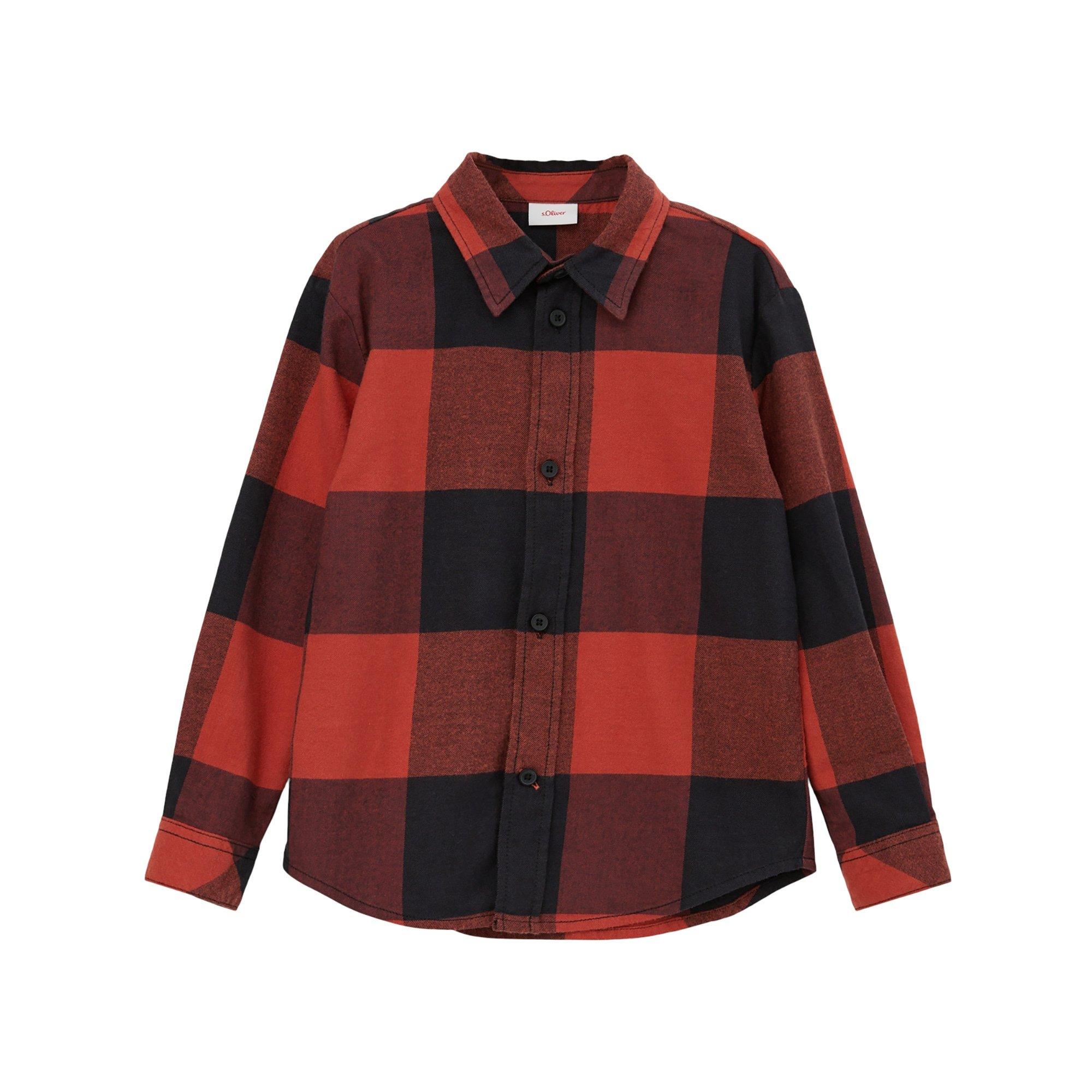 Image of Hemd Jungen Orange 104/110/SLIM