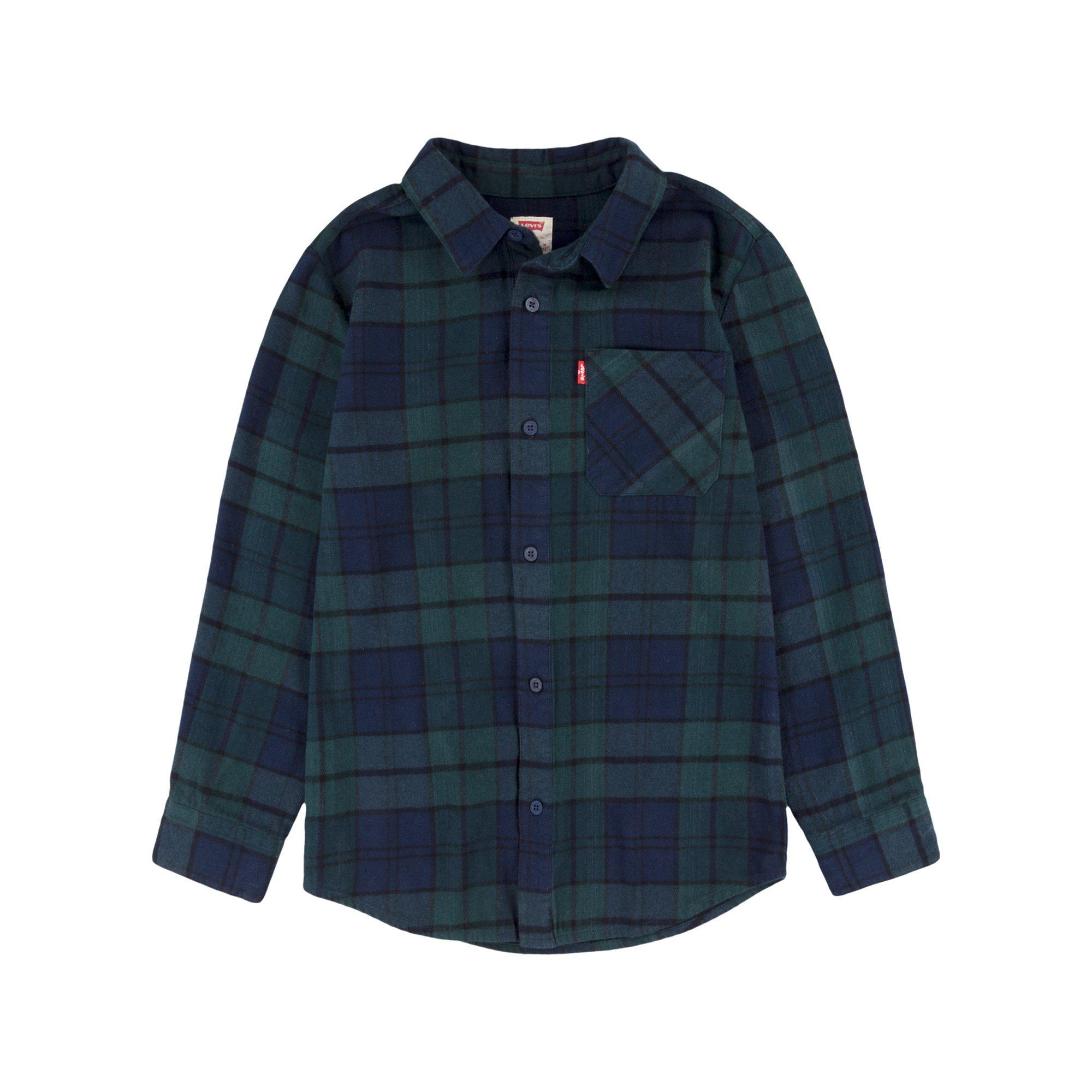 Image of Hemd, Langarm Jungen Grün 10A