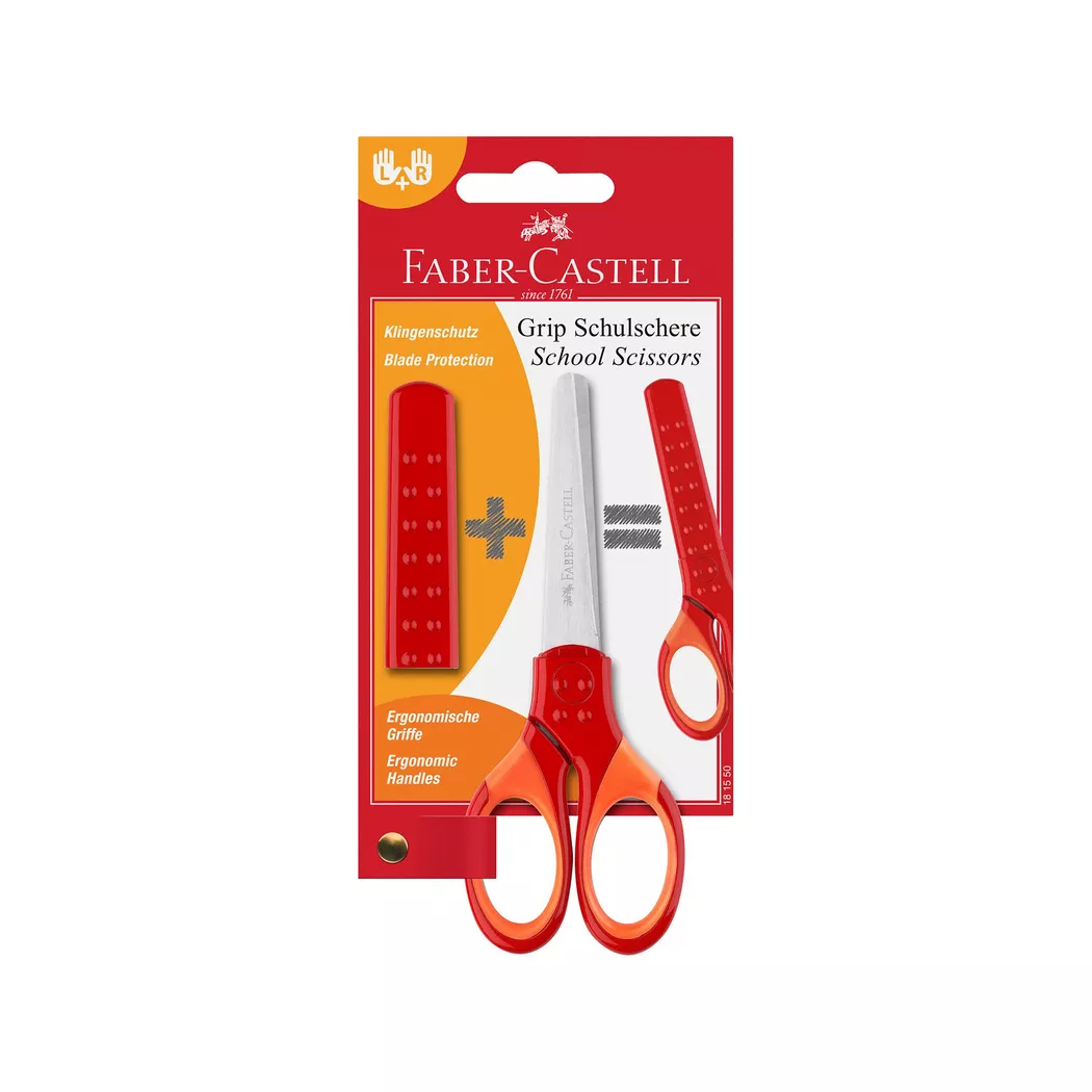 Faber-Castell - Schere, 1X9.7X20CM, Rot