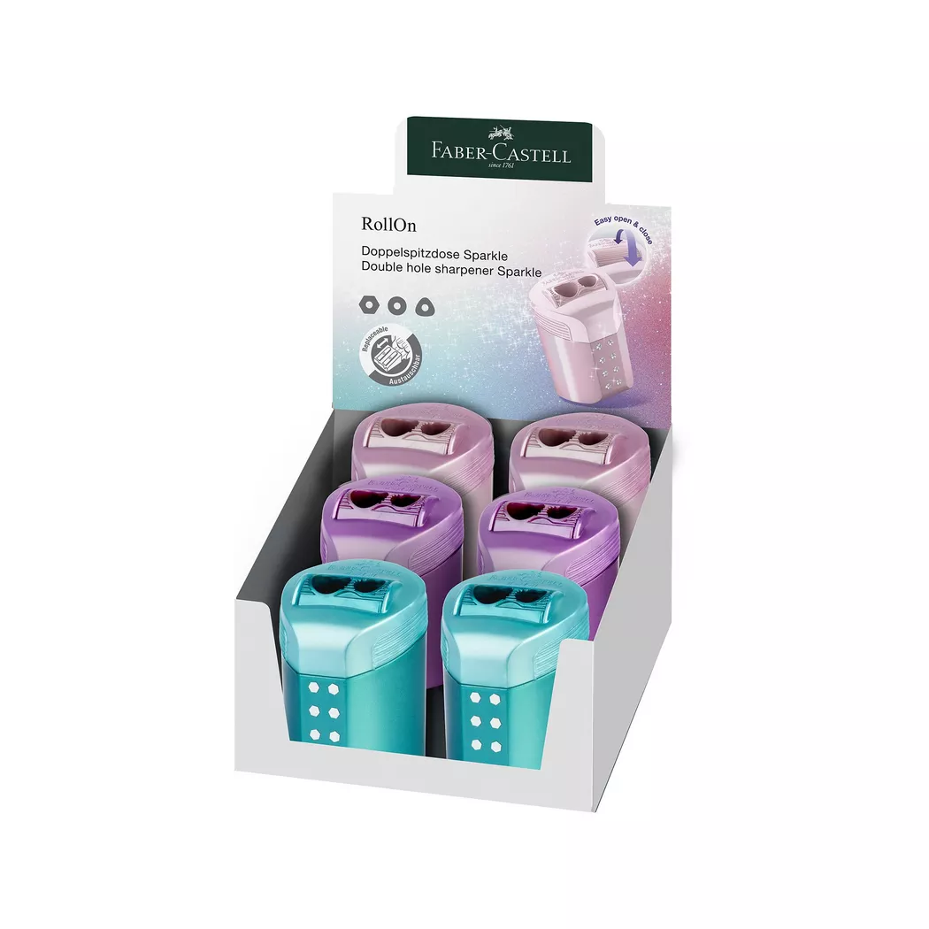 Faber-Castell - Spitzer, 3.7X4.1X5.7CM, Sortierte Farben