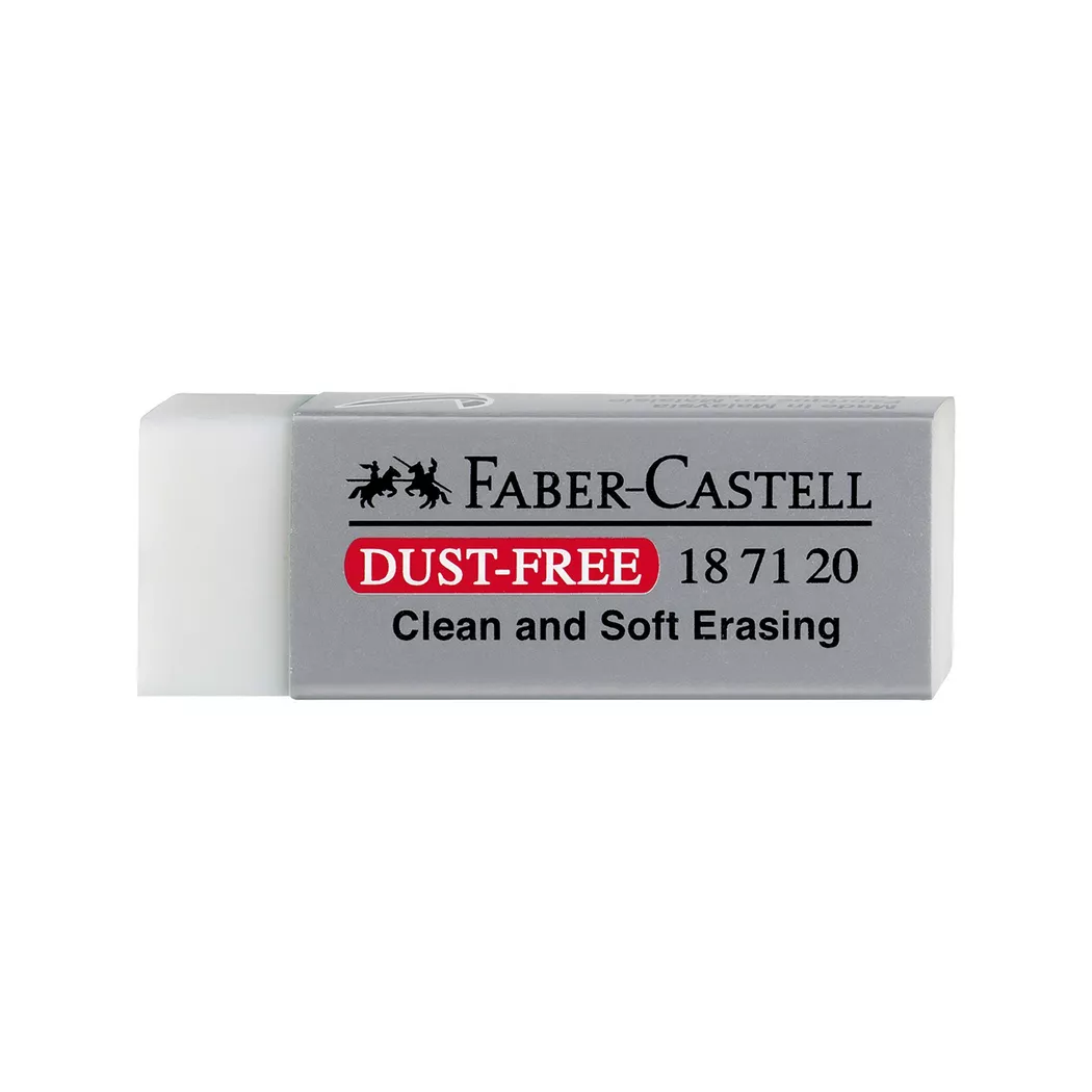 Faber-Castell - Radiergummi, 6.2X2.15X1.15CM, Weiss