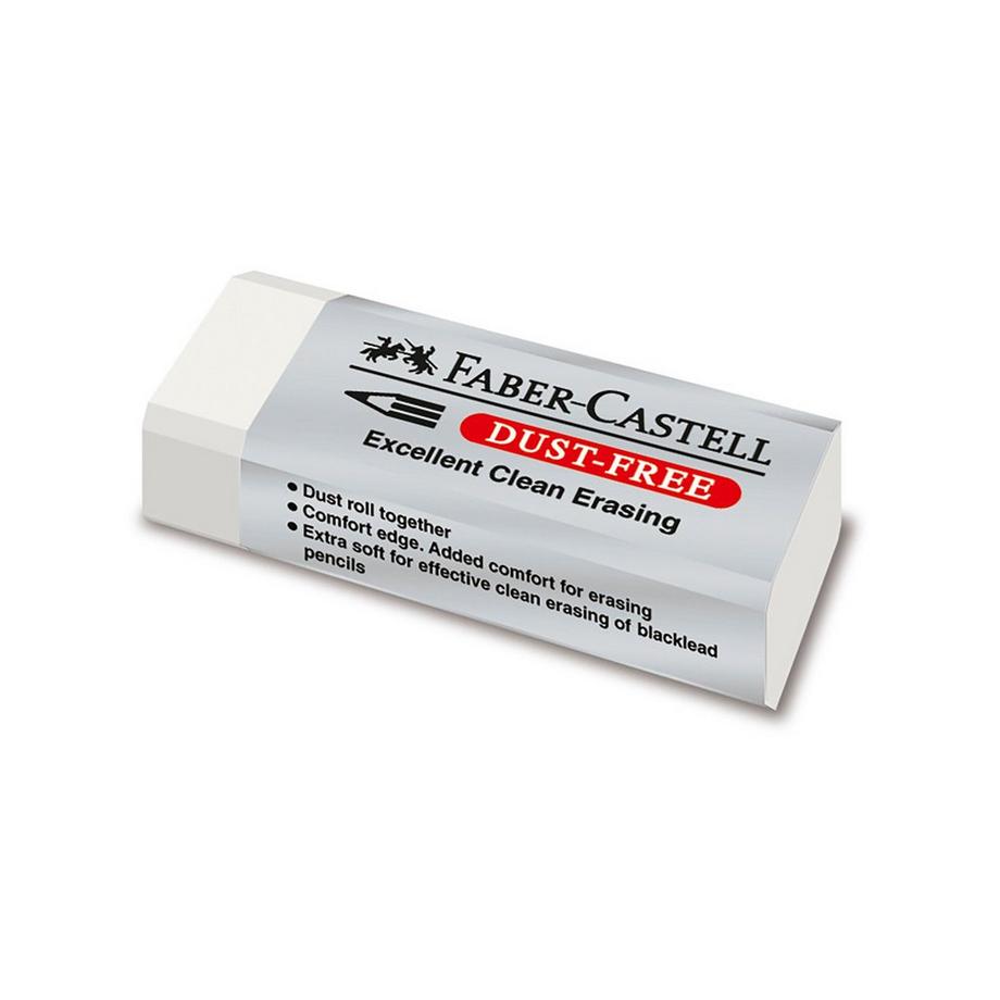 FABER CASTELL Gomma Gomma Dust-Free, bianco 