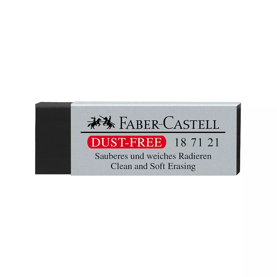 Faber-Castell - Radiergummi, 6.3X2.2X1.1CM, Black