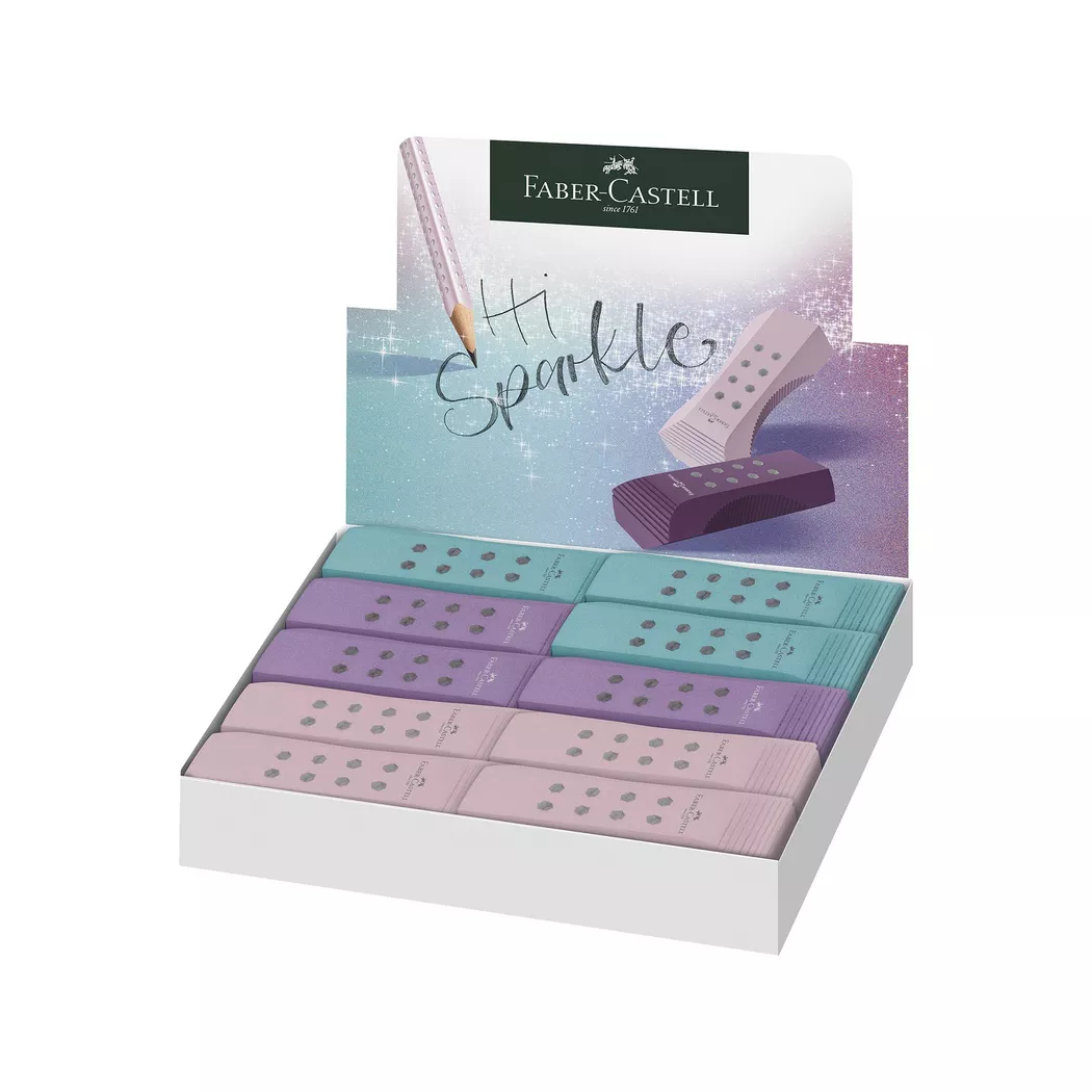 Faber-Castell - Radiergummi, 5.97X2.92X1.3CM, Sortierte Farben