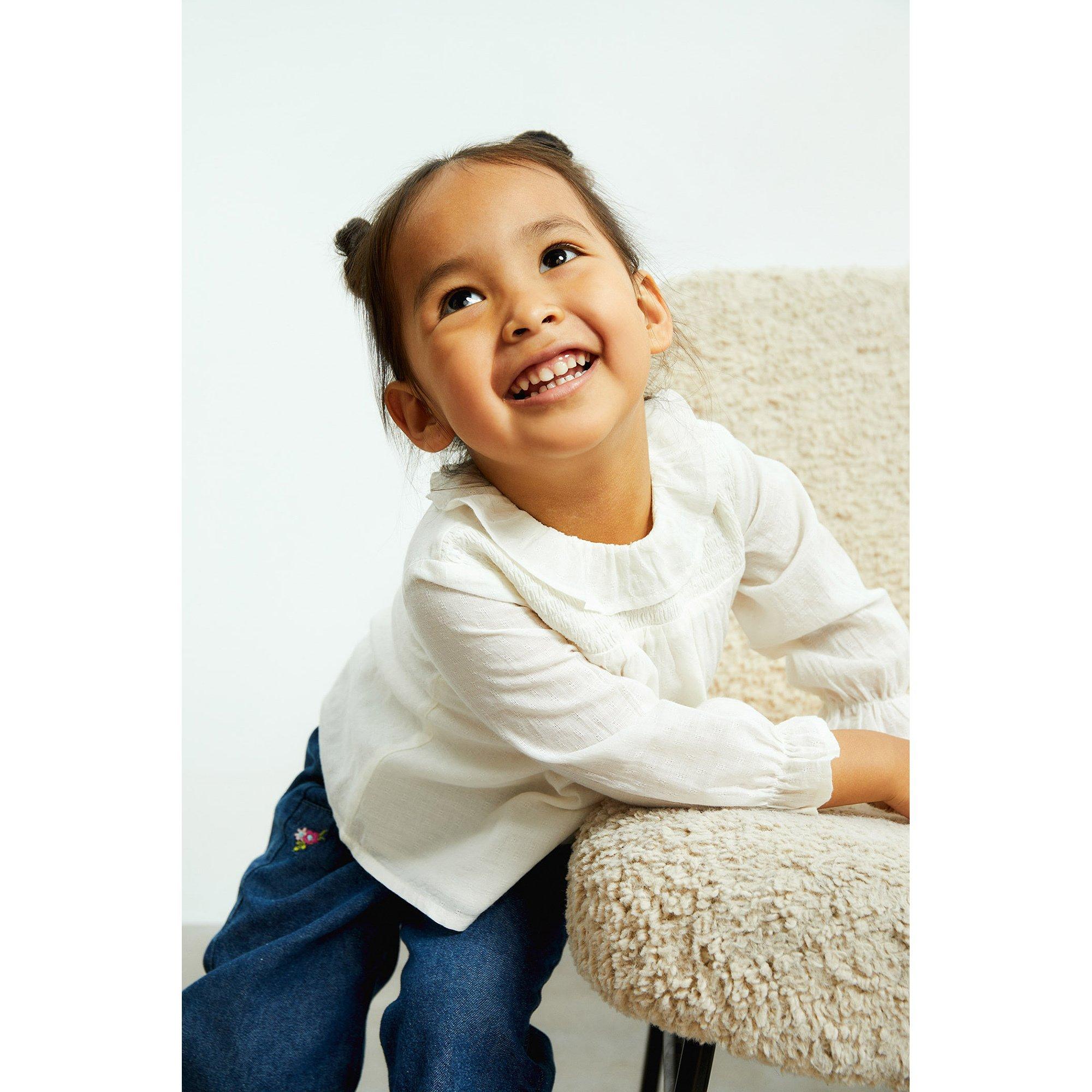 Image of Bluse Unisex Weiss 68-80