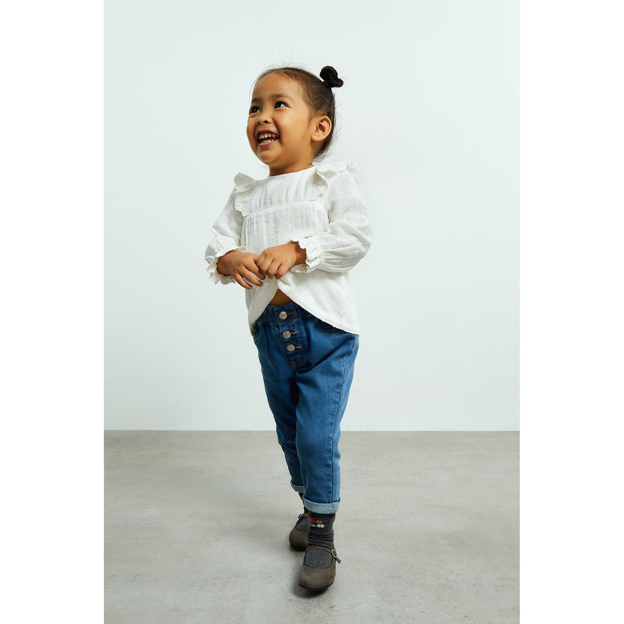 Image of Hose Unisex Mittelblau 62-68