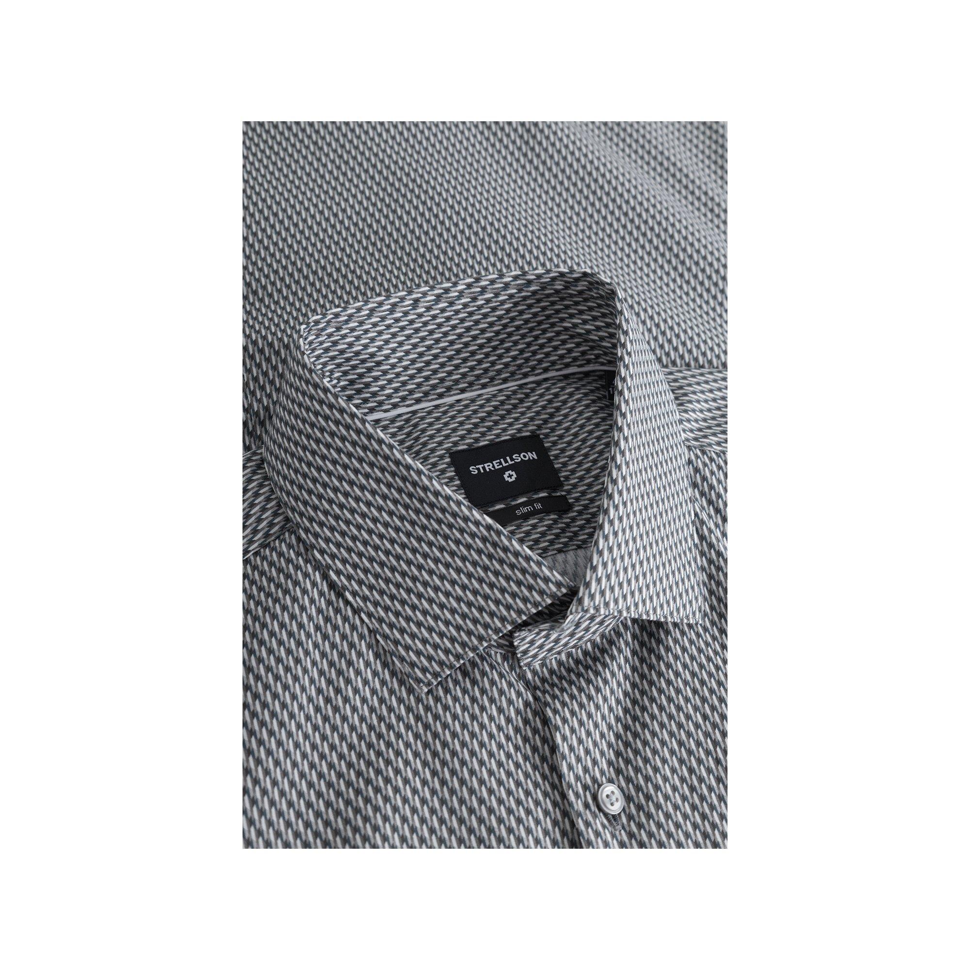 strellson Chemise Manches Longues Col Kent Slim Fit  