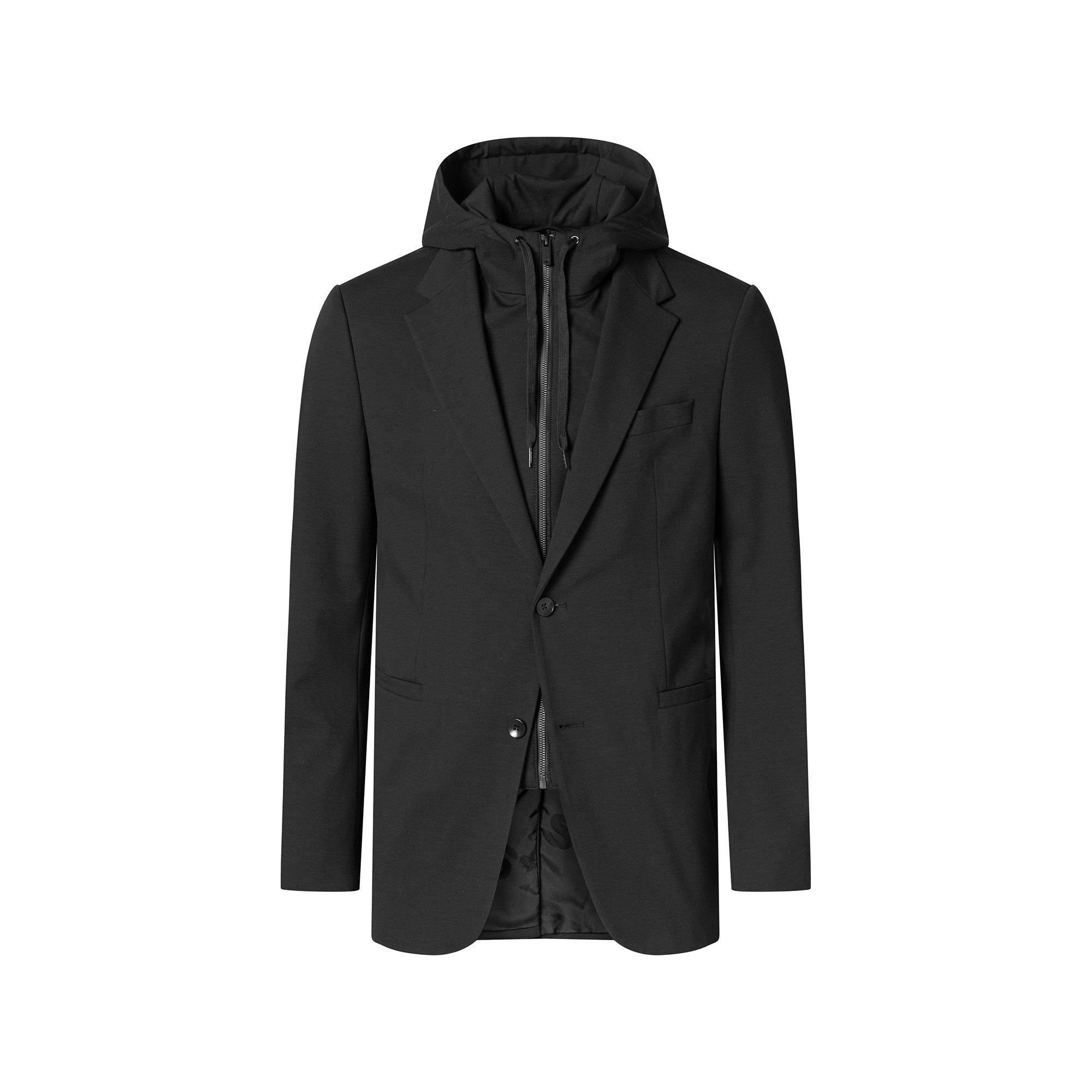 Image of Blazer Herren Schwarz matt 48