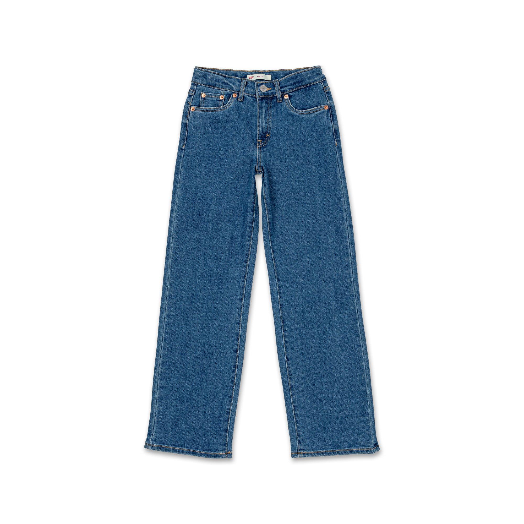 Image of Lange Hose, Flared Fit Mädchen Blau Denim 10A