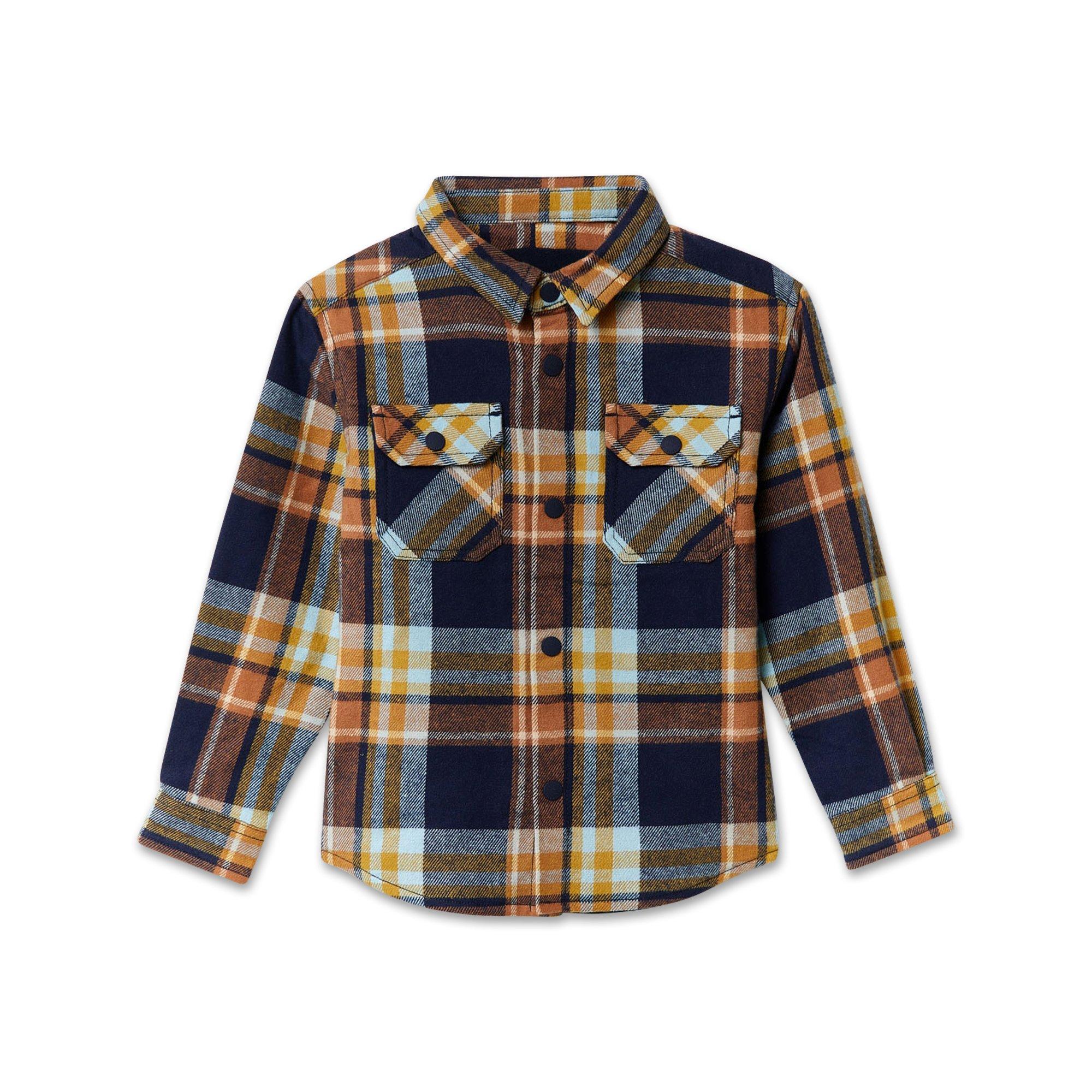 Image of Hemd, Langarm Jungen Mittelblau 104-110