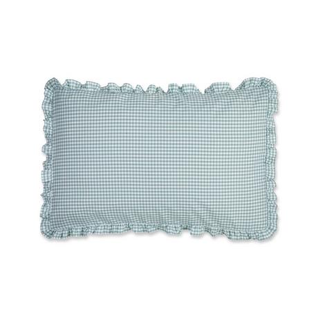 Manor Signoria Taie d'oreiller à carreaux avec volants  