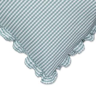 Manor Signoria Taie d'oreiller à carreaux avec volants  