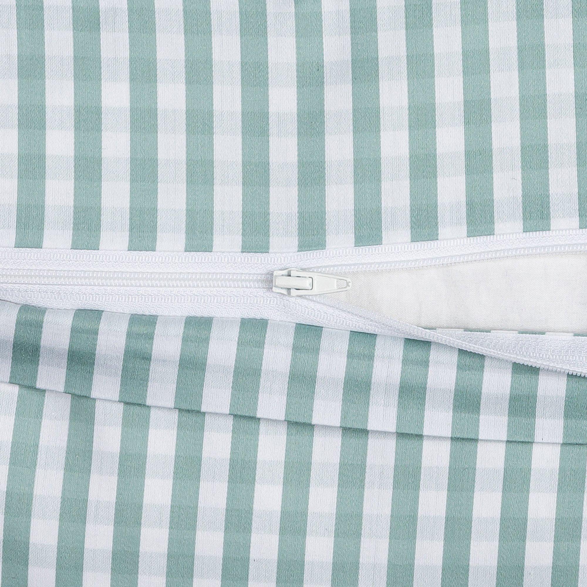 Manor Signoria Taie d'oreiller à carreaux avec volants  