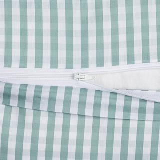 Manor Signoria Taie d'oreiller à carreaux avec volants  