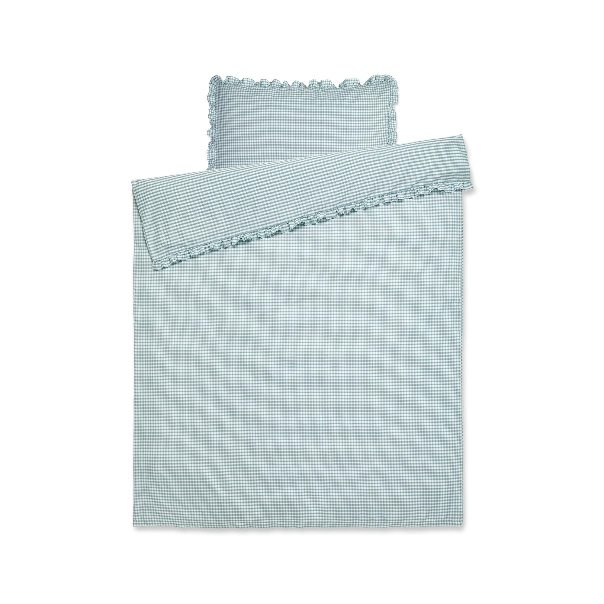 Manor Signoria Taie d'oreiller à carreaux avec volants  