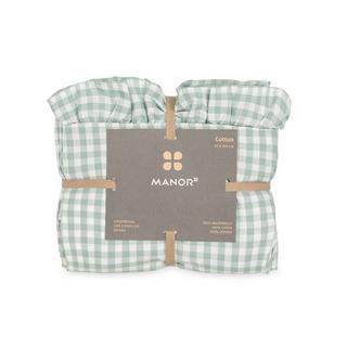 Manor Signoria Taie d'oreiller à carreaux avec volants  