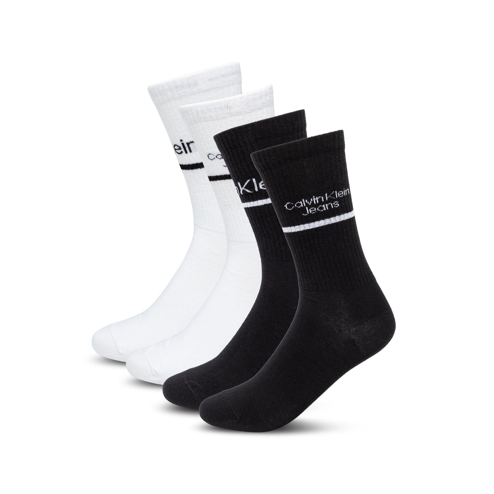 Calvin Klein Logo Stripe Chaussettes Mollet Multipack  