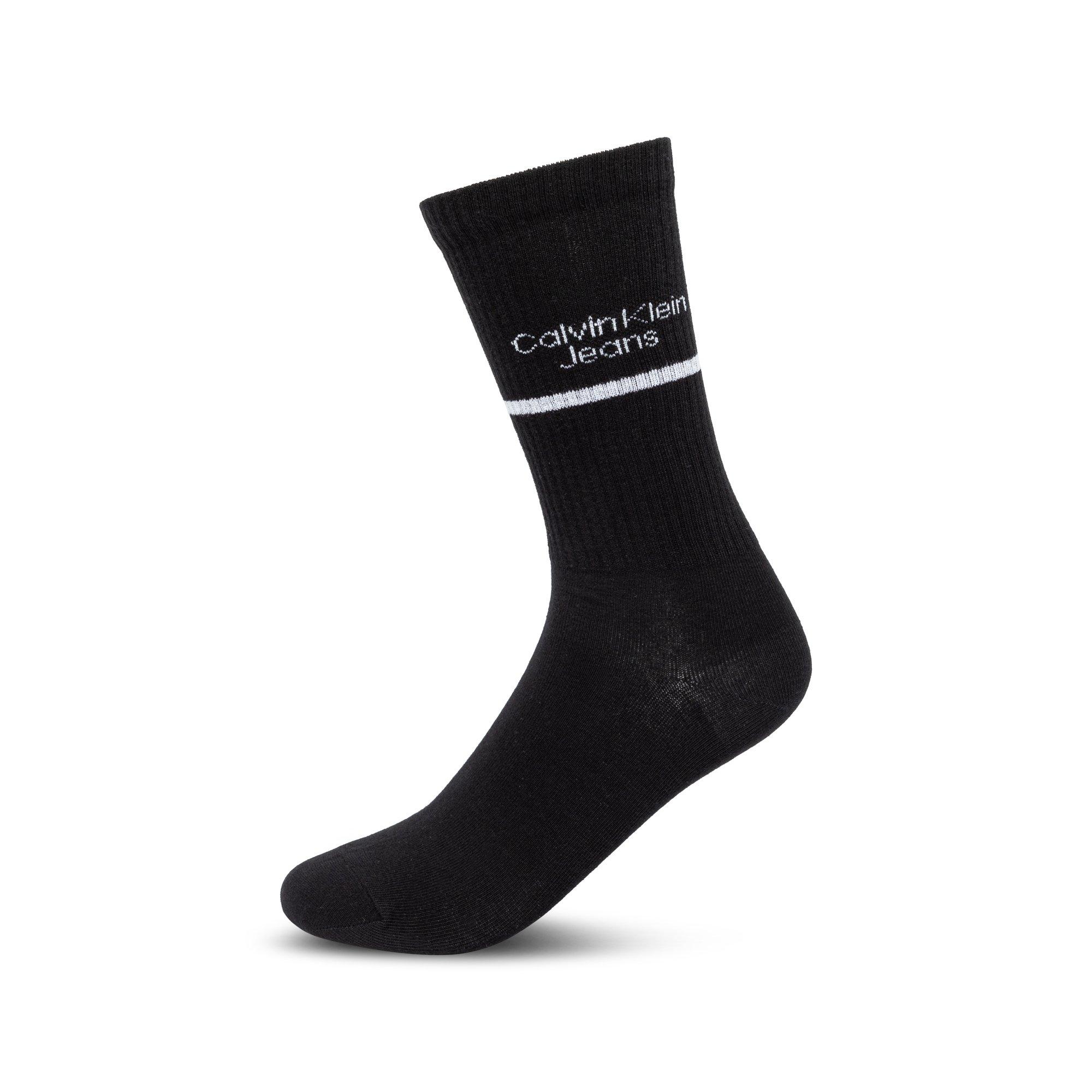 Calvin Klein Logo Stripe Chaussettes Mollet Multipack  