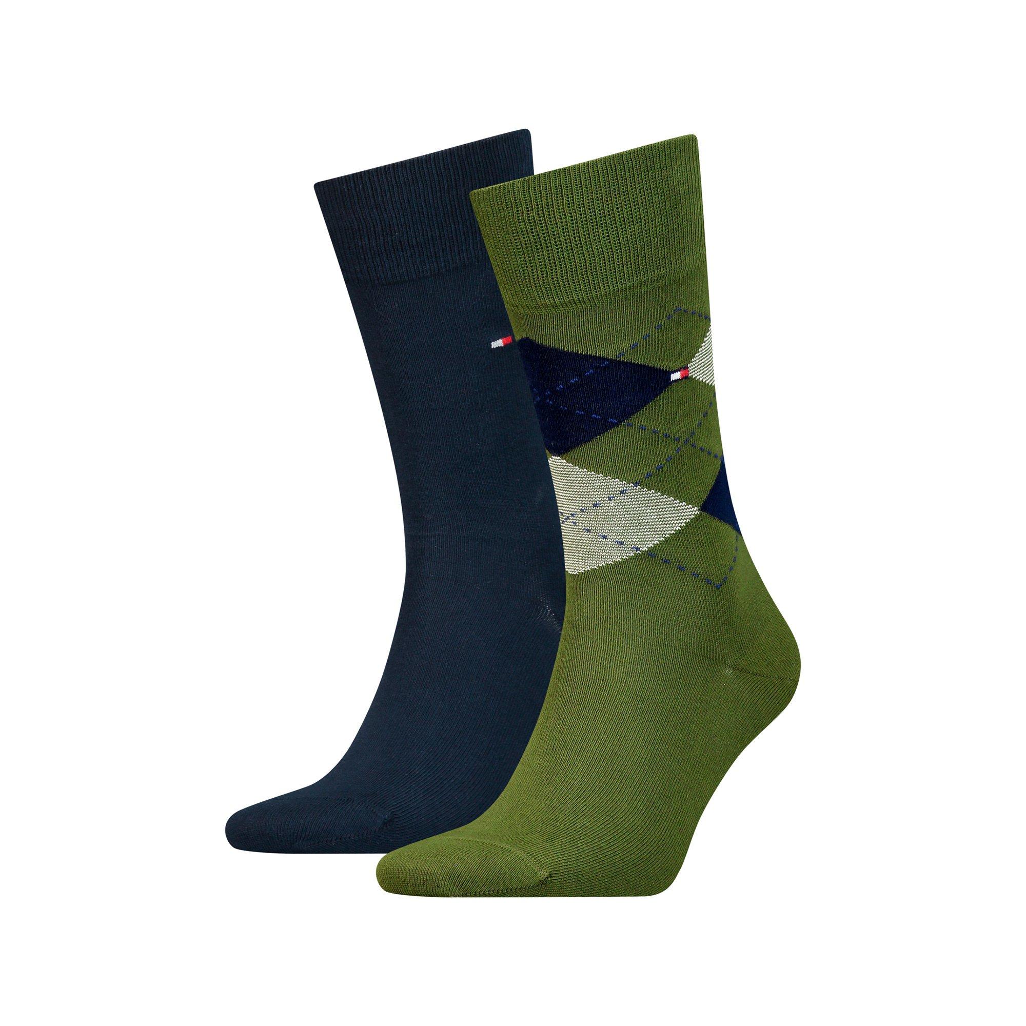 TOMMY HILFIGER TH MEN SMALL STRIPE SOCK 2P
 Lot de 2 paires de chaussettes, hauteur mollet 