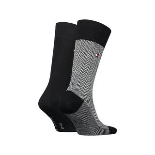 TOMMY HILFIGER TH MEN SOCK 2P HERRINGBONE Gambaletti, 2-pack 