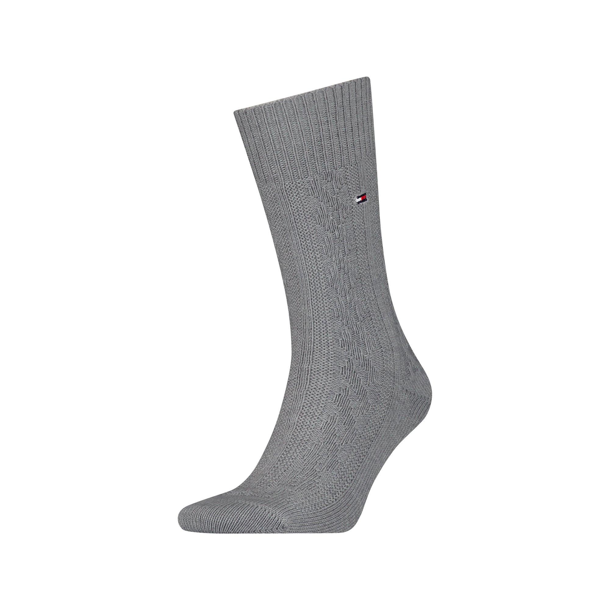 Image of Wadenlange Socken Herren Grau Melange 39-42
