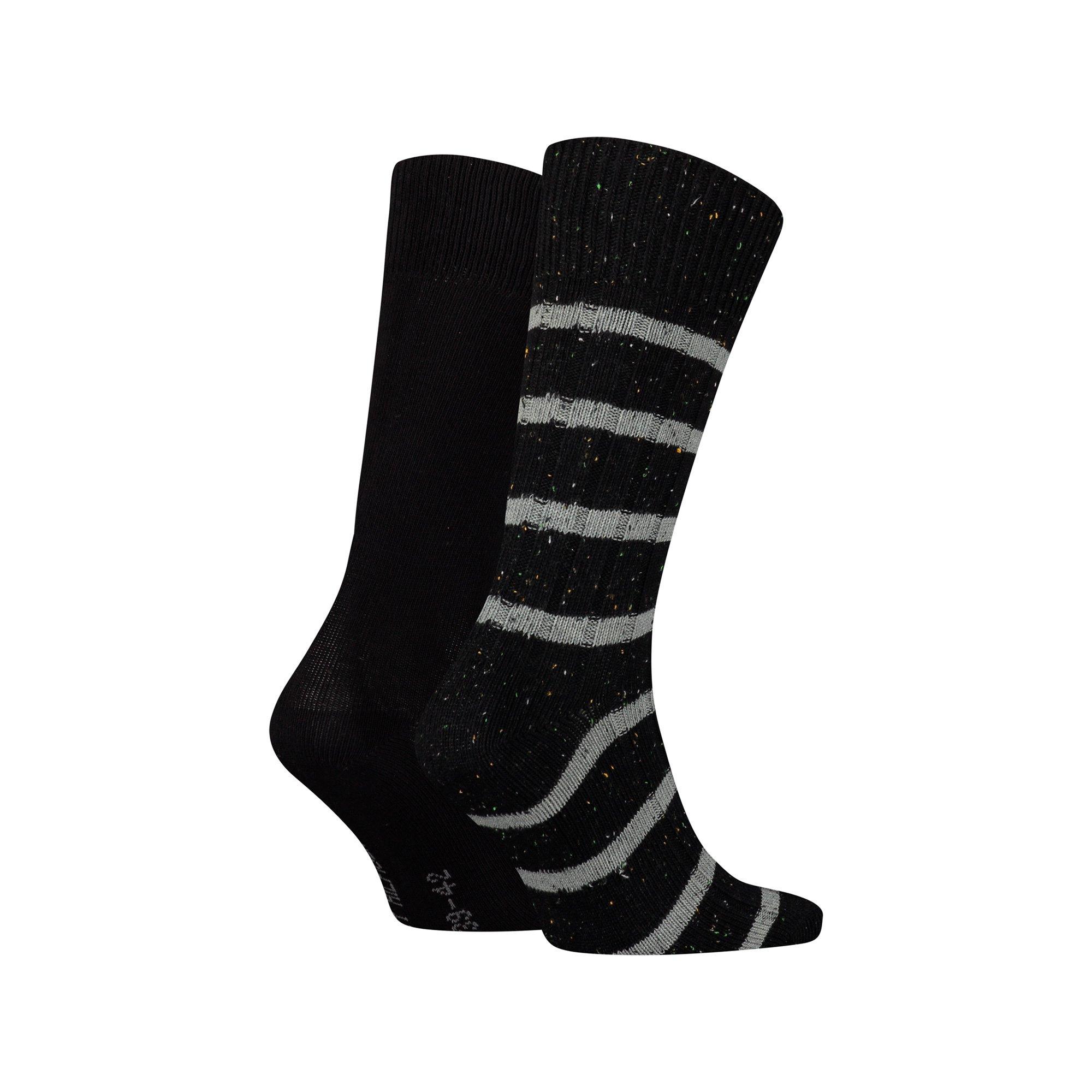 TOMMY HILFIGER TH MEN SOCK 2P NEPPY STRIPE Gambaletti, confezione doppia 