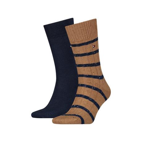 TOMMY HILFIGER TH MEN SOCK 2P NEPPY STRIPE Gambaletti, confezione doppia 