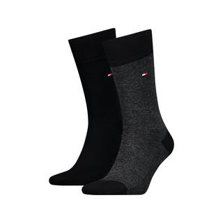 TOMMY HILFIGER Birdseye Chaussettes Hauteur Mollet Lot de 2  